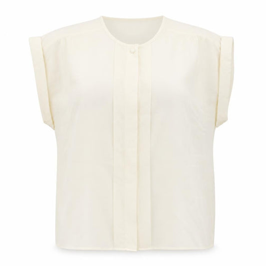 Womens UK Size 18 C&A Ivory Basic Blouse