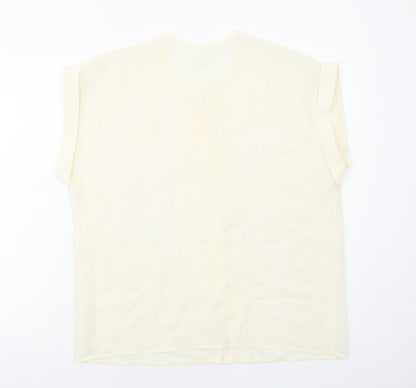 Womens UK Size 18 C&A Ivory Basic Blouse