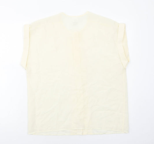 Womens UK Size 18 C&A Ivory Basic Blouse