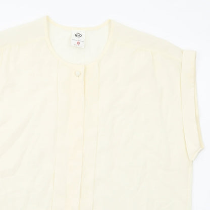 Womens UK Size 18 C&A Ivory Basic Blouse