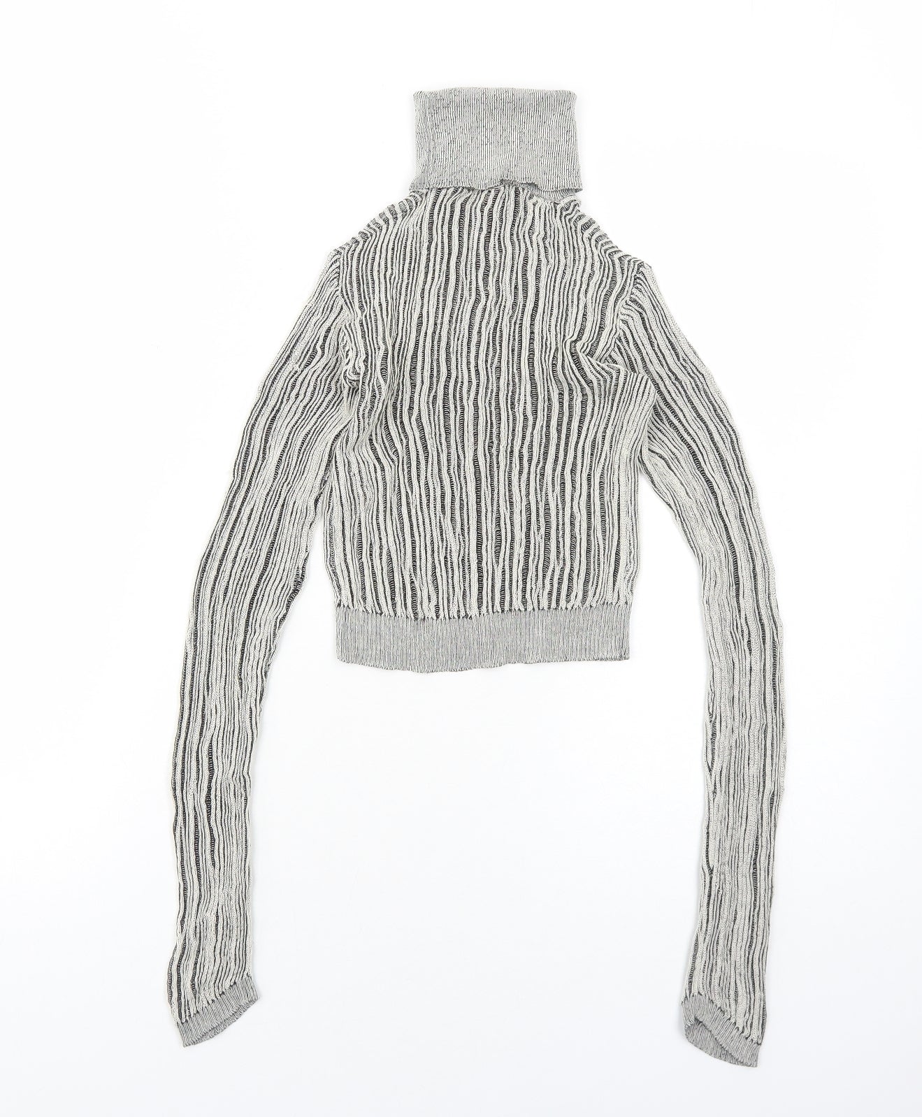 Womens UK Size S Zara Grey Pullover Jumper