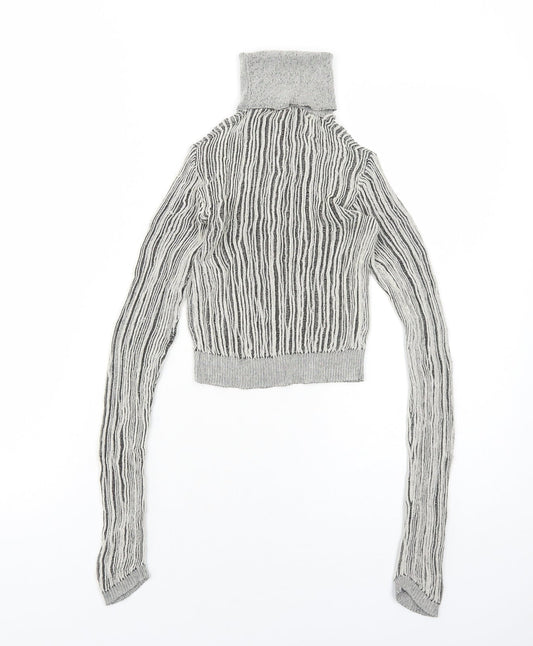 Womens UK Size S Zara Grey Pullover Jumper