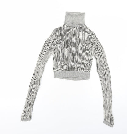 Womens UK Size S Zara Grey Pullover Jumper