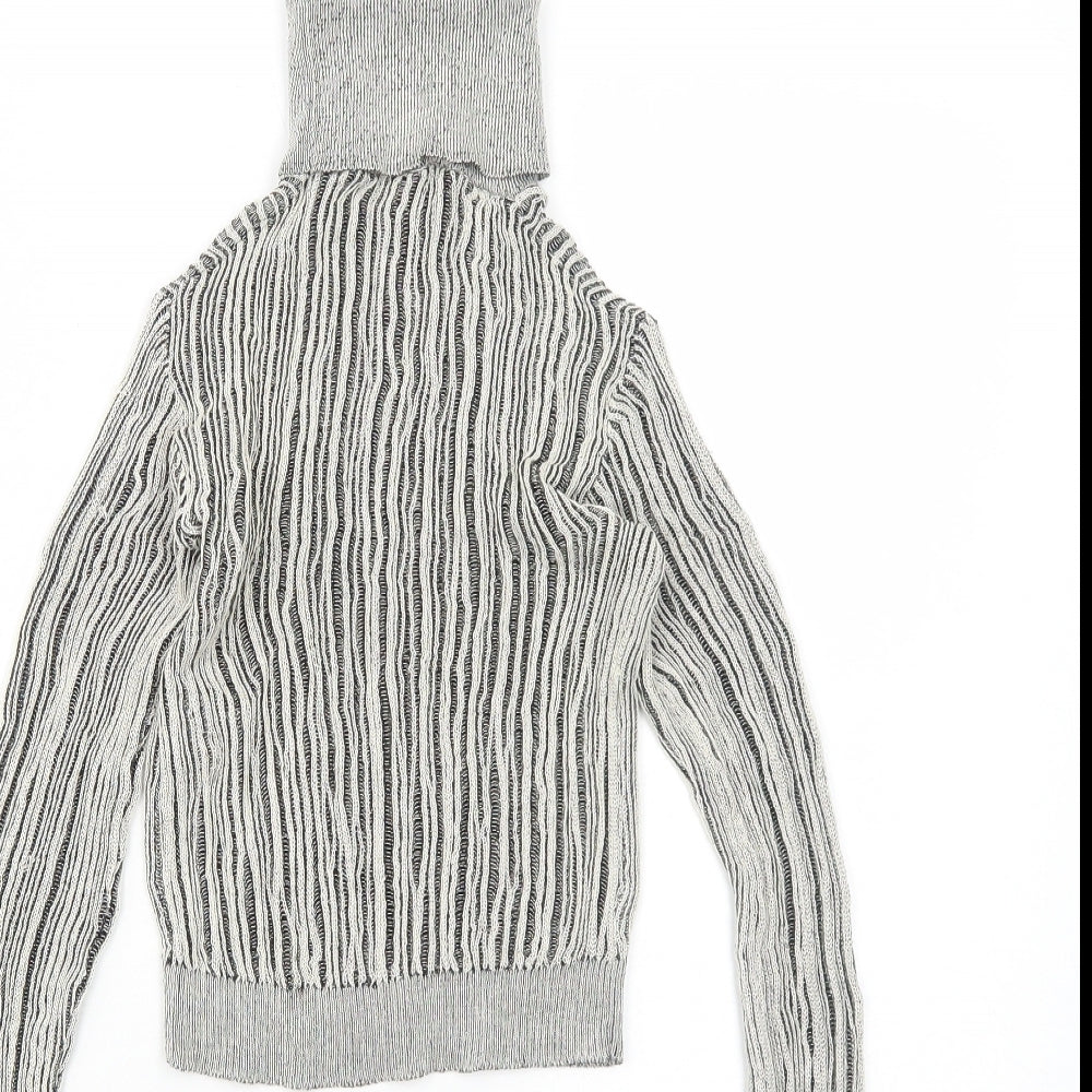 Womens UK Size S Zara Grey Pullover Jumper