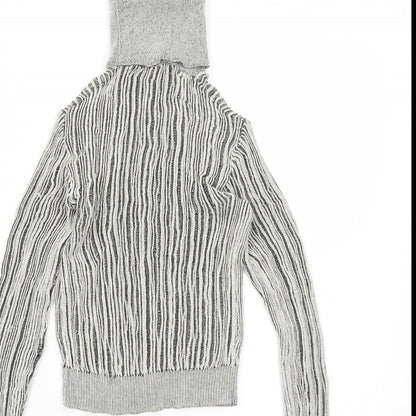 Womens UK Size S Zara Grey Pullover Jumper