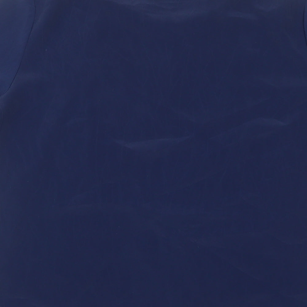 Womens UK Size 10 C&A Blue Basic T-Shirt
