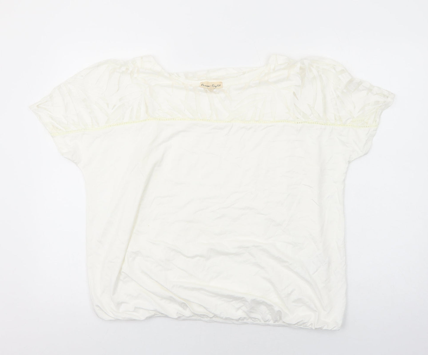 Womens UK Size 14 Phase Eight White Basic Blouse