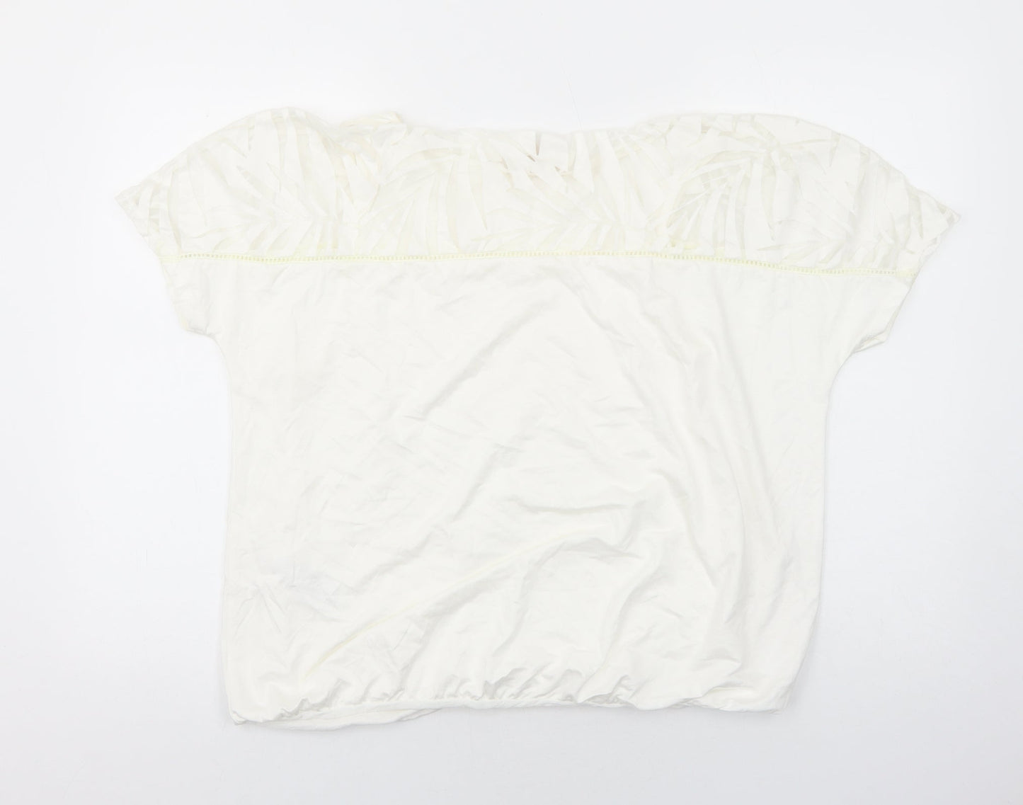 Womens UK Size 14 Phase Eight White Basic Blouse