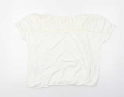 Womens UK Size 14 Phase Eight White Basic Blouse