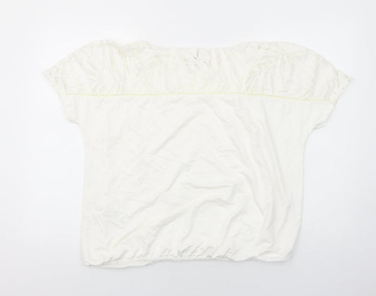 Womens UK Size 14 Phase Eight White Basic Blouse