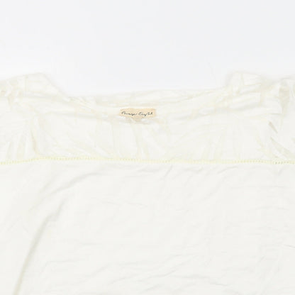 Womens UK Size 14 Phase Eight White Basic Blouse