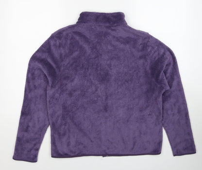 Avenue Womens Purple Jacket Size 16 Zip