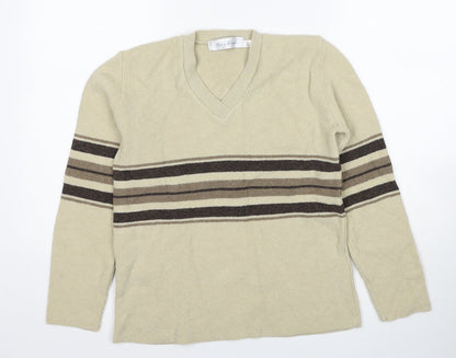 Womens UK Size S Pure & Natural Beige Pullover Jumper