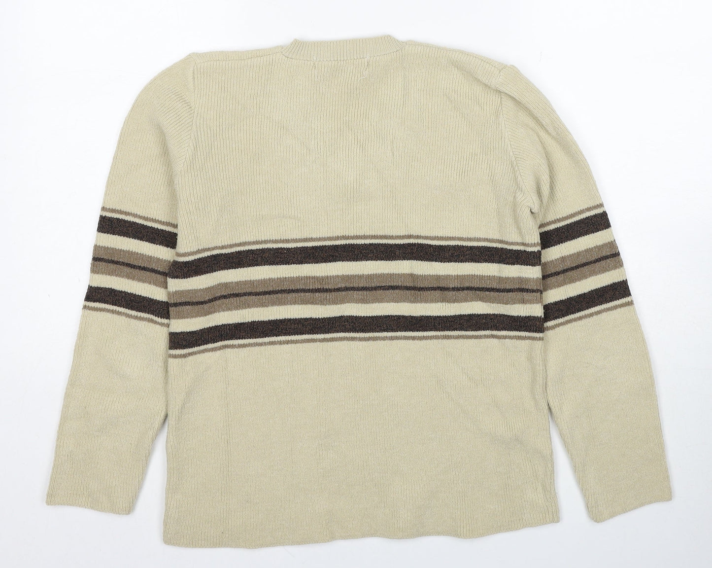 Womens UK Size S Pure & Natural Beige Pullover Jumper