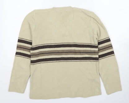 Womens UK Size S Pure & Natural Beige Pullover Jumper