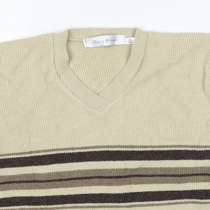 Womens UK Size S Pure & Natural Beige Pullover Jumper