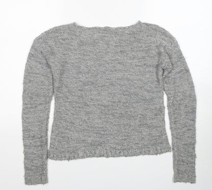 Womens UK Size XS Marks and Spencer Grey Pullover Jumper