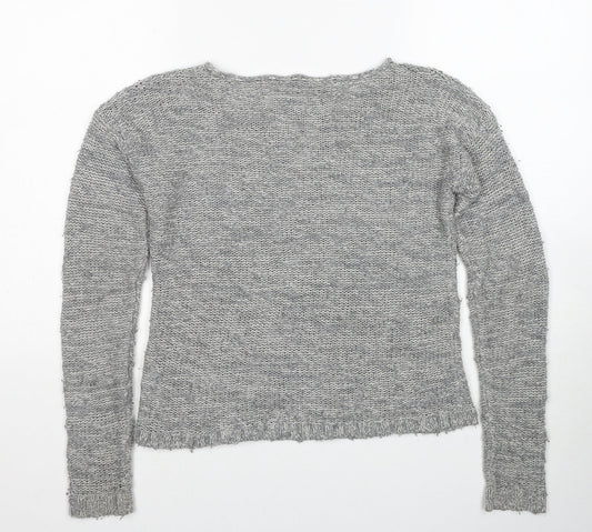 Womens UK Size XS Marks and Spencer Grey Pullover Jumper