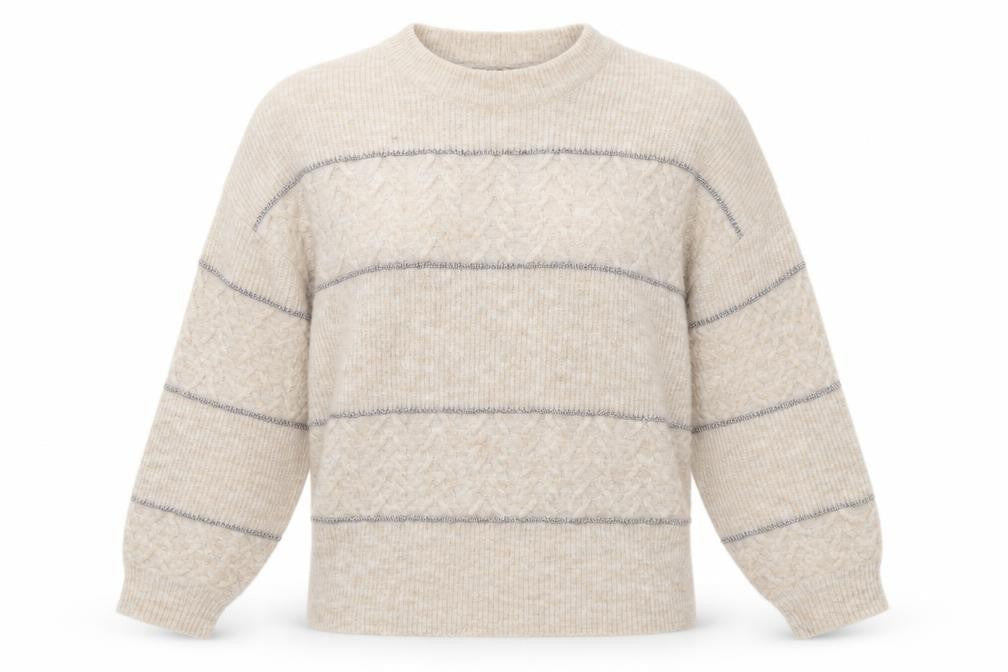 Womens UK Size S Oasis Beige Pullover Jumper