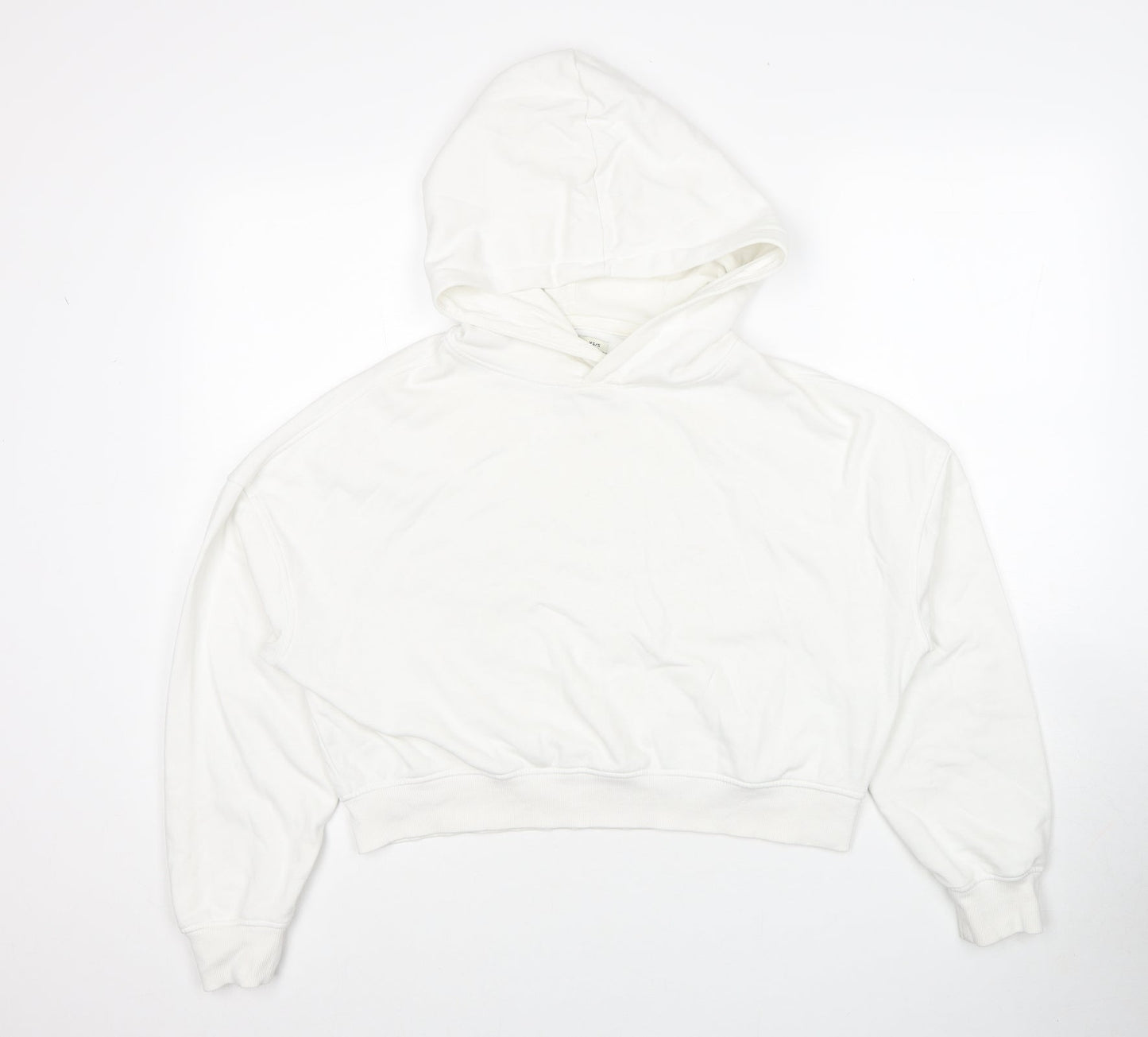 House Brand Womens White Cotton Pullover Hoodie Size XS Pullover - Size XS-S