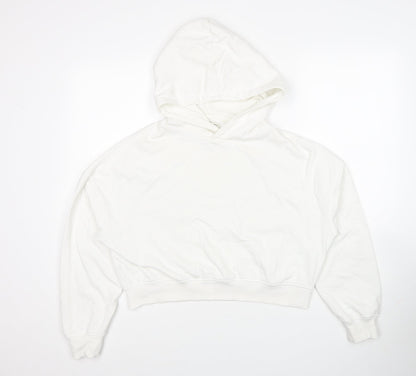 House Brand Womens White Cotton Pullover Hoodie Size XS Pullover - Size XS-S