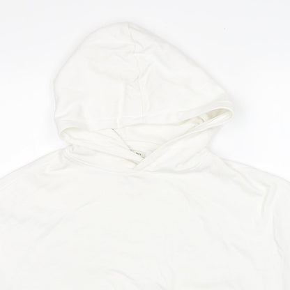House Brand Womens White Cotton Pullover Hoodie Size XS Pullover - Size XS-S