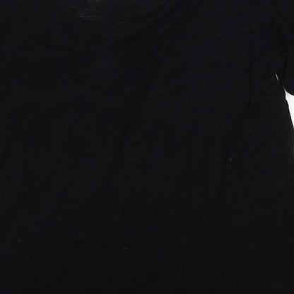 Womens UK Size XS H&M Black Basic T-Shirt