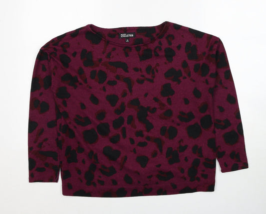 Womens UK Size 10 Debenhams Purple Pullover Jumper