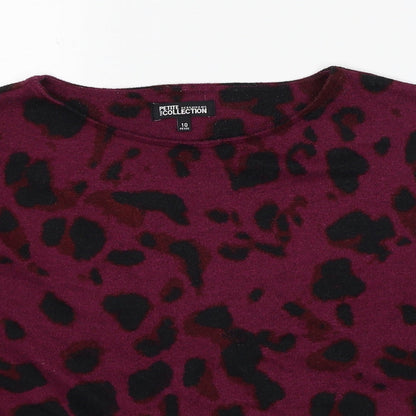 Womens UK Size 10 Debenhams Purple Pullover Jumper