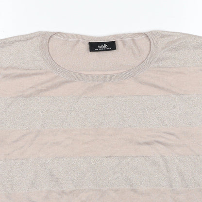 Womens UK Size M Wallis Beige Pullover Jumper