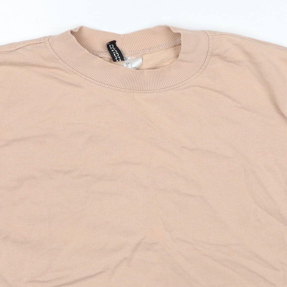 Womens UK Size L Divided by H&M Beige Pullover Sweatshirt