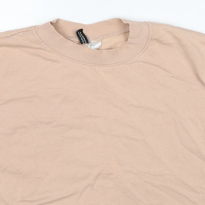 Womens UK Size L Divided by H&M Beige Pullover Sweatshirt