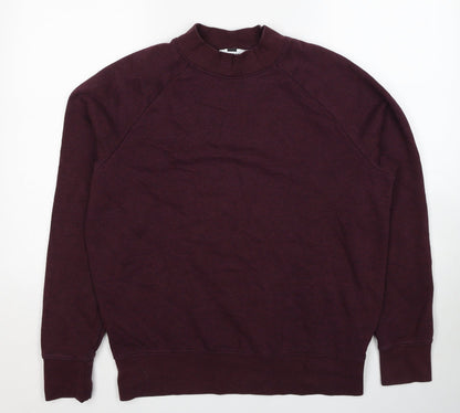 Topman Mens Red Cotton Pullover Sweatshirt Size M