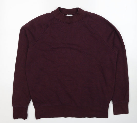 Topman Mens Red Cotton Pullover Sweatshirt Size M