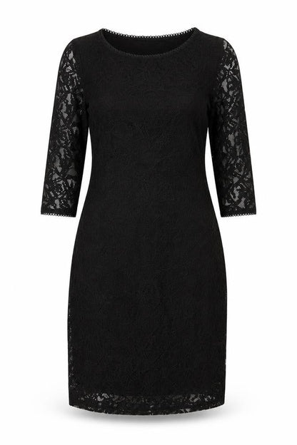 Marks and Spencer Womens Black Floral Polyester A-Line Size 10 Round Neck Pullover
