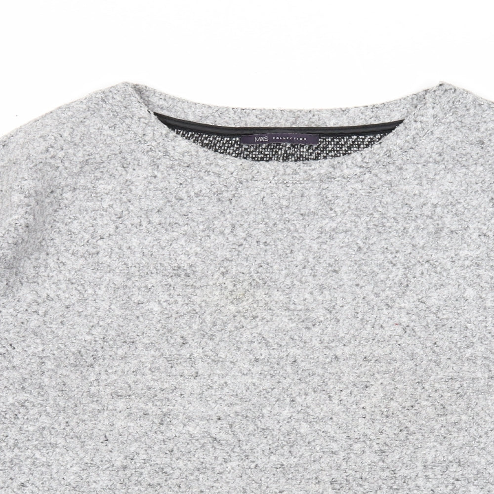 Womens UK Size 14 Marks and Spencer Grey Pullover Jumper