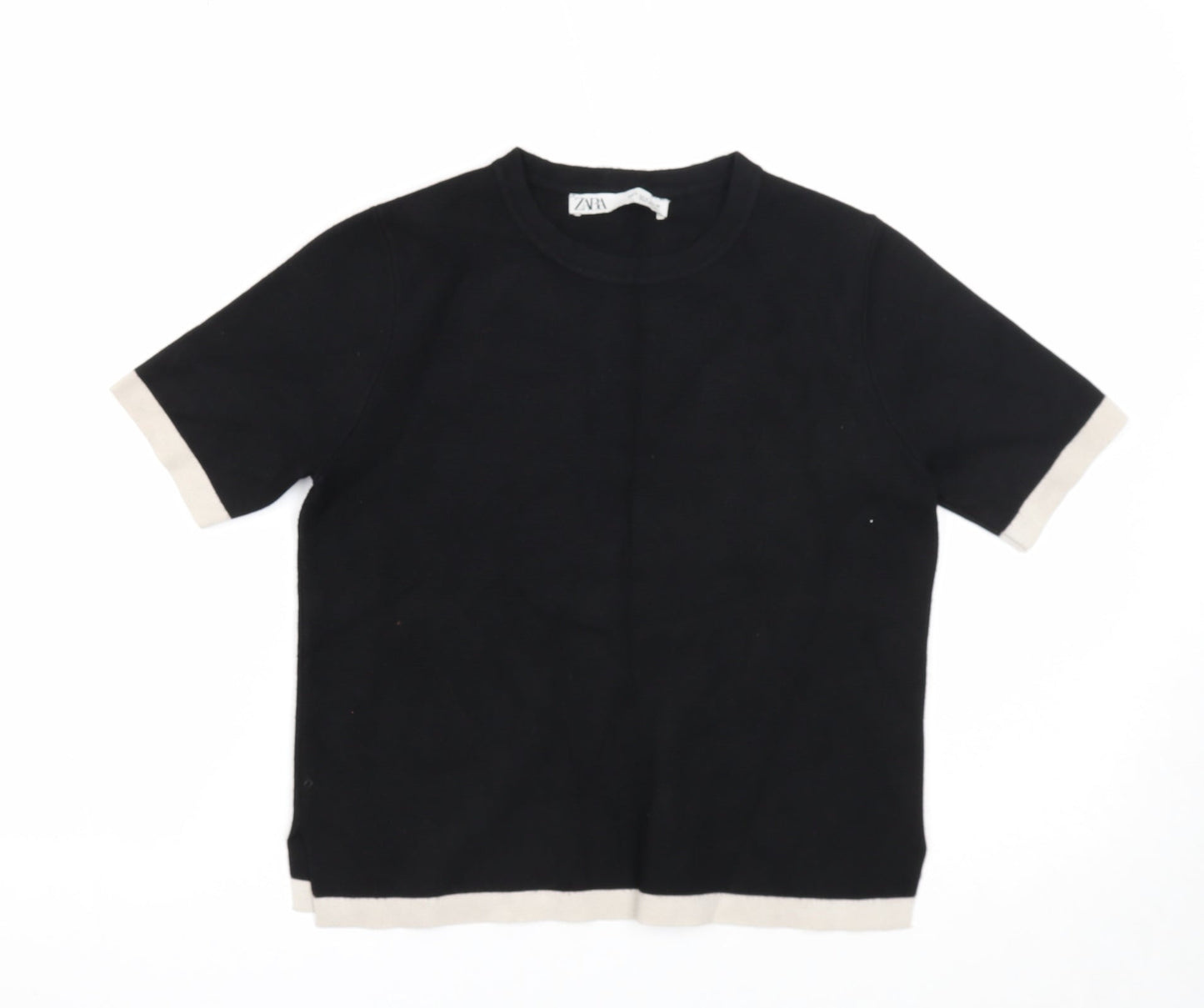 Womens UK Size S Zara Black Pullover Jumper