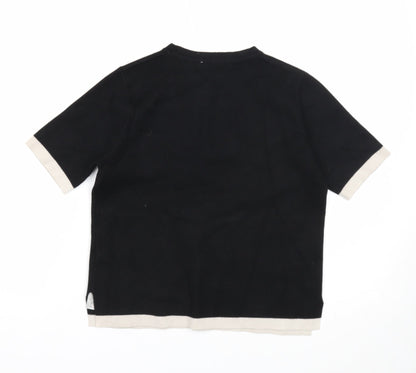 Womens UK Size S Zara Black Pullover Jumper