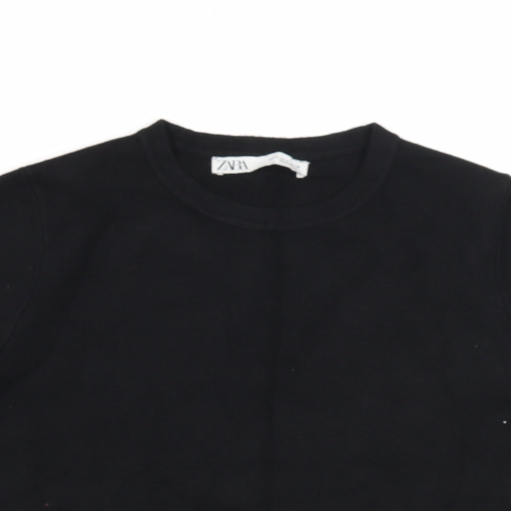 Womens UK Size S Zara Black Pullover Jumper