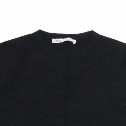 Womens UK Size S Zara Black Pullover Jumper