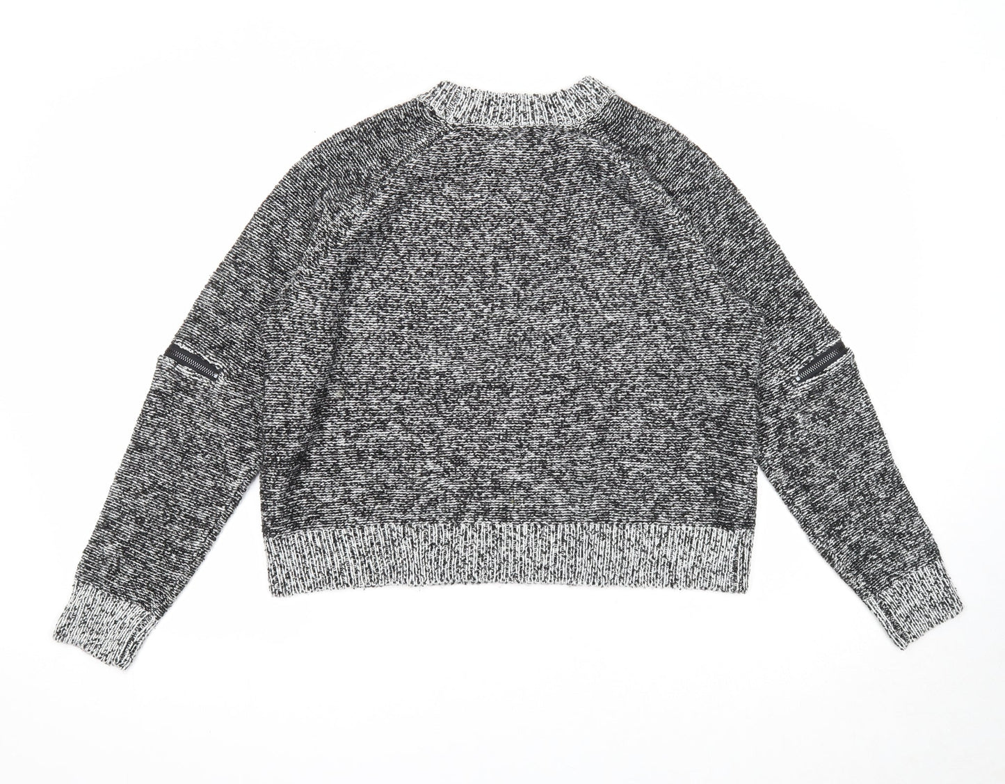 If It Were Me Mens Grey Round Neck Acrylic Pullover Jumper Size L Long Sleeve