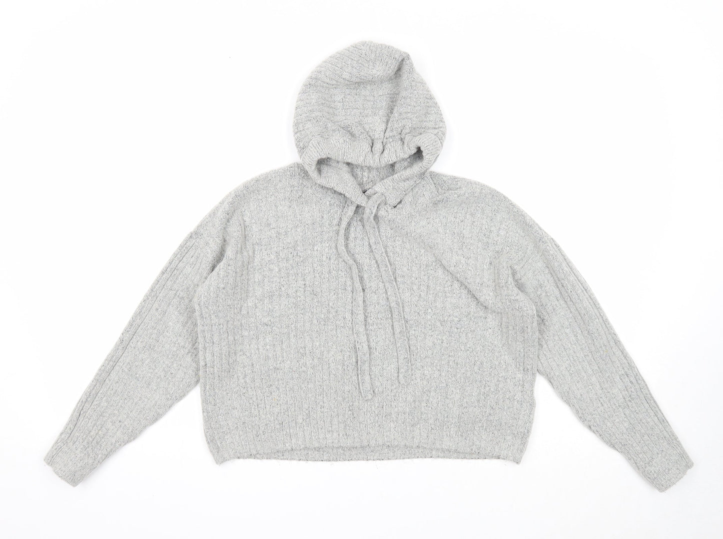 Womens UK Size S Brave Soul Grey Pullover Jumper