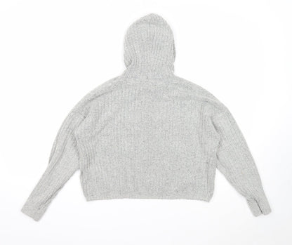 Womens UK Size S Brave Soul Grey Pullover Jumper