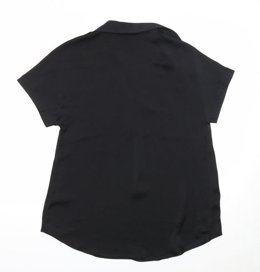 Womens UK Size 6 Marks and Spencer Black Tunic Blouse