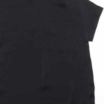 Womens UK Size 6 Marks and Spencer Black Tunic Blouse