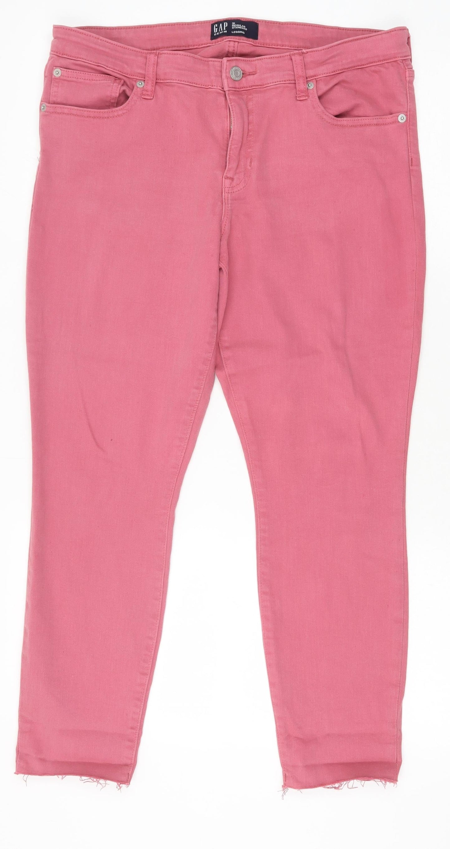 Womens UK Size 31 in Gap Regular Fit Skinny Pink Jeans