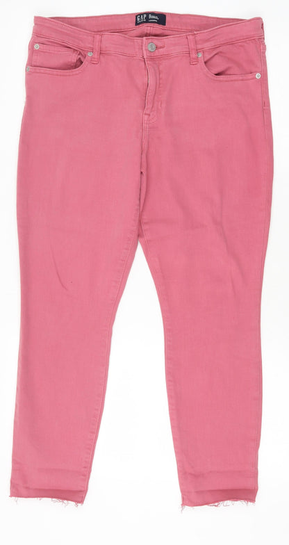 Womens UK Size 31 in Gap Regular Fit Skinny Pink Jeans