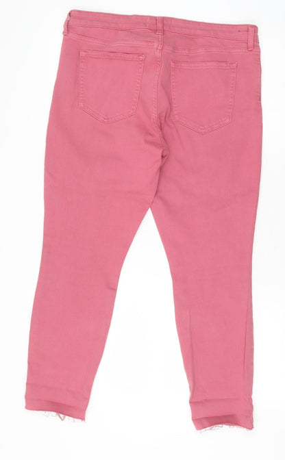 Womens UK Size 31 in Gap Regular Fit Skinny Pink Jeans