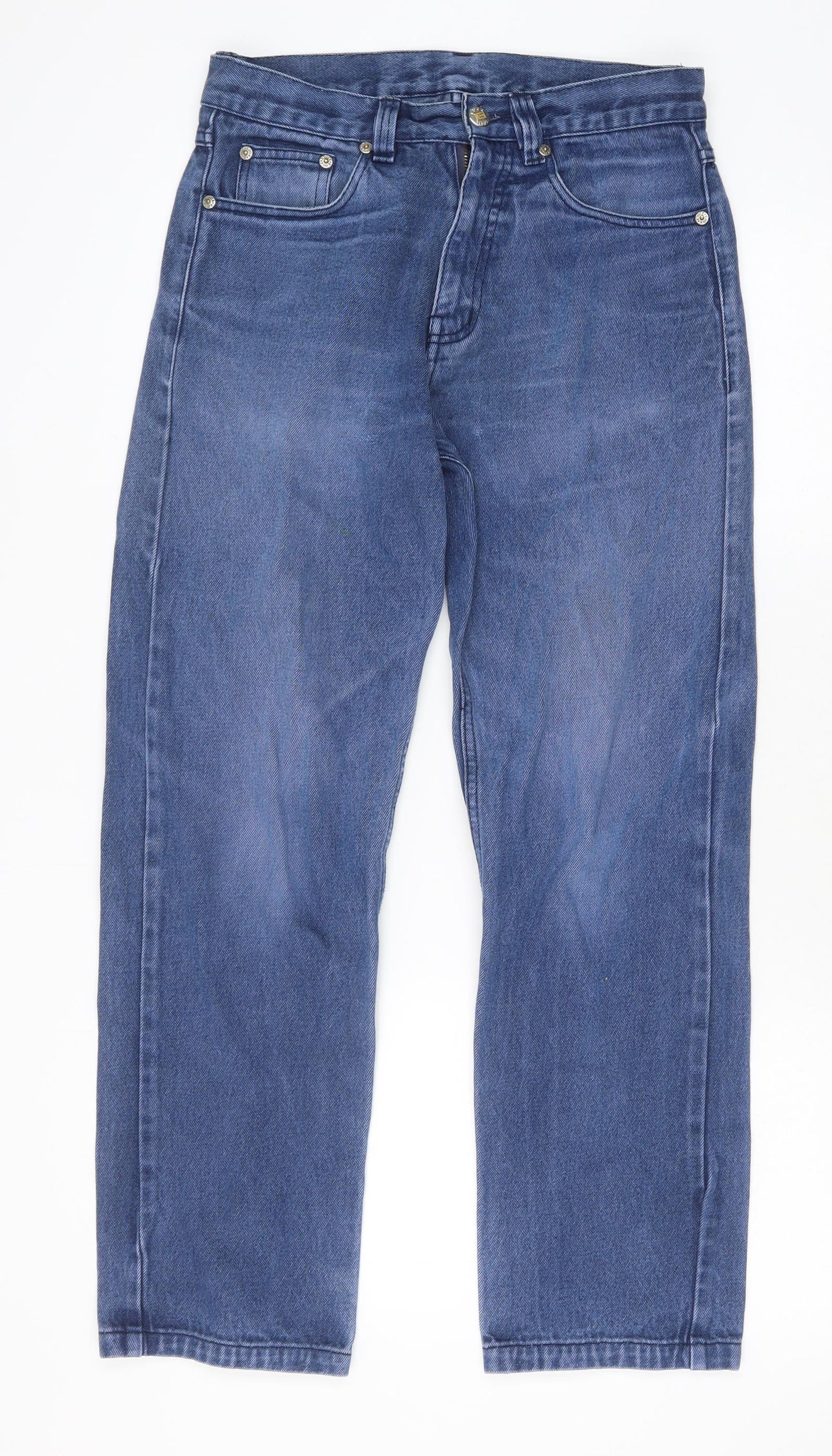 Mens UK Size 30 in Preworn Regular Fit Straight Blue Jeans