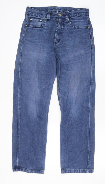 Mens UK Size 30 in Preworn Regular Fit Straight Blue Jeans